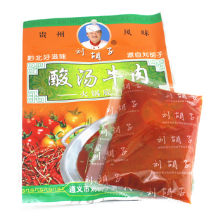 贵州特产刘胡子红酸菜鱼火锅底料遵义鲜花椒猪脚凯里肥牛肉丸番茄