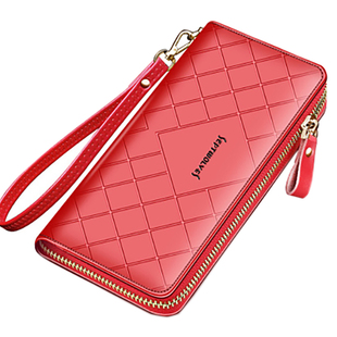 七匹狼钱包女2026款真皮正品长款拉链品牌女士手拿包高端手机包潮