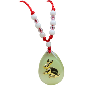 夜光十二生肖属相男生女款项链儿童本命年红绳挂坠龙虎猴猪蛇吊坠