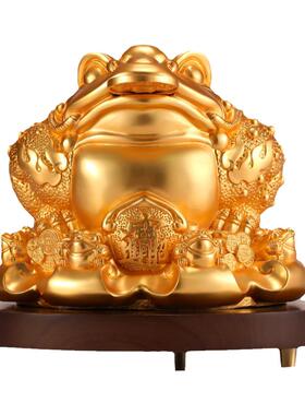 礼师傅八方来财金蟾全铜招财摆件