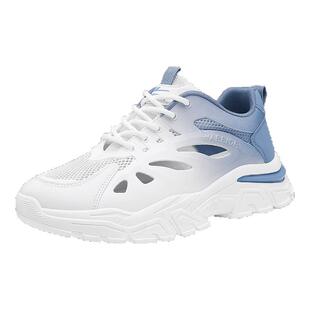 回力男鞋厚底老爹鞋男2025新款秋季薄款软底轻便透气减震运动鞋子