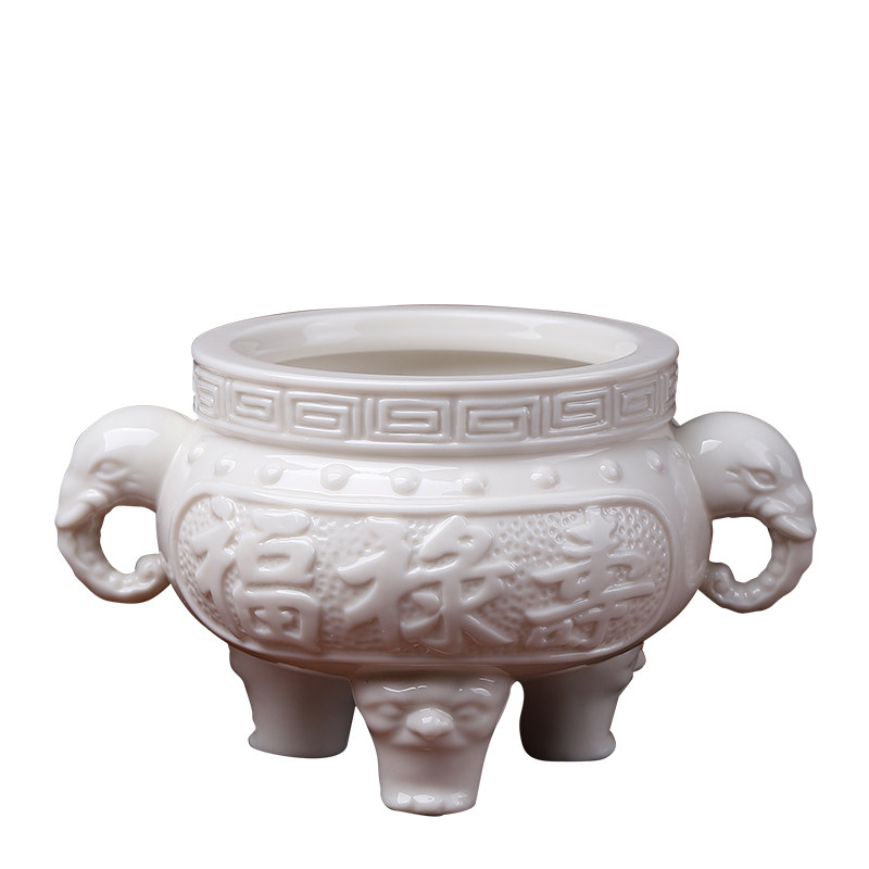 陶瓷大号佛具用品供奉福禄寿香炉