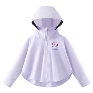 迪士尼夏季空调服外套女童防晒衣2025新款儿童夏装透气衣服童装衣