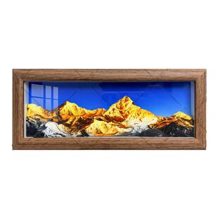 日照金山3D裸眼非遗剪纸立体画礼物客厅办公室书房桌摆摆台