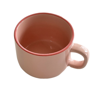 【包邮】 粉嫩落难公主杯改良大容量300毫升高温陶瓷咖啡杯马克杯