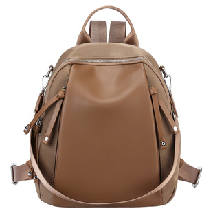 啄木鸟通勤单肩背包女士2026新款高级感拼色书包复古学院风双肩包