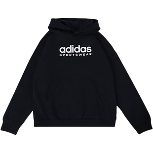 Adidas/阿迪达斯正品冬季新款大童加绒连帽套头卫衣IL4935