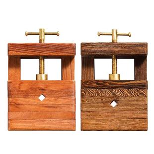 紫芳斋实木印床篆刻床雕刻工具用品刻床实木夹具石料印章刻章固定器夹具鸡翅木红木连史纸篆刻刀专用学生底座