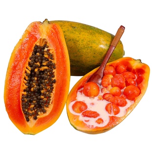 红心牛奶木瓜新鲜木瓜水果当季树上自然熟冰糖心青皮木瓜9斤整箱