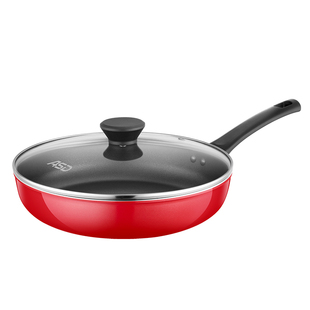 爱仕达平底锅不粘锅油炸牛排煎锅早餐煎蛋千层烙饼锅家用燃气灶小