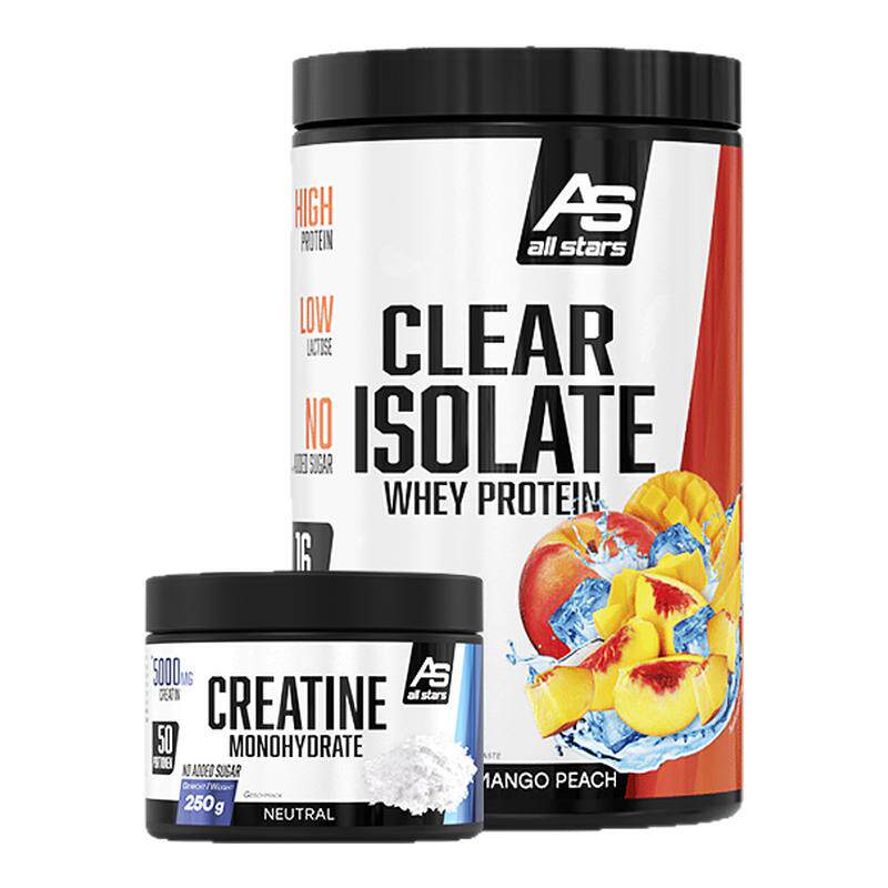 allstars晶澄纯分离乳清cleariso390g一水肌酸健身蛋白粉增肌德国