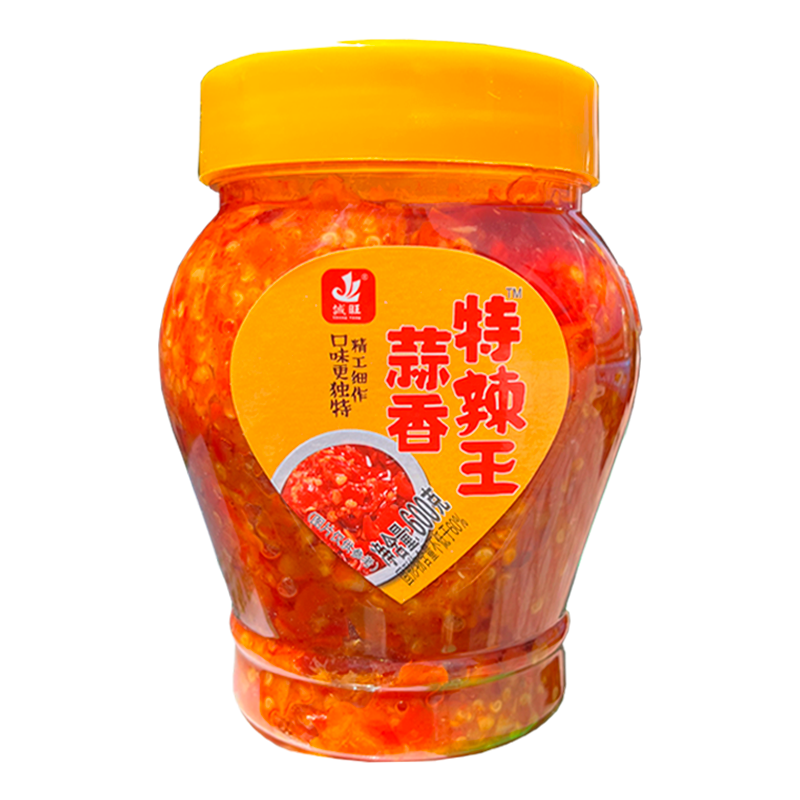 诚旺蒜香特辣王600g 蒜蓉辣椒酱剁椒酱下饭酱蒜蓉辣酱香辣酱即食