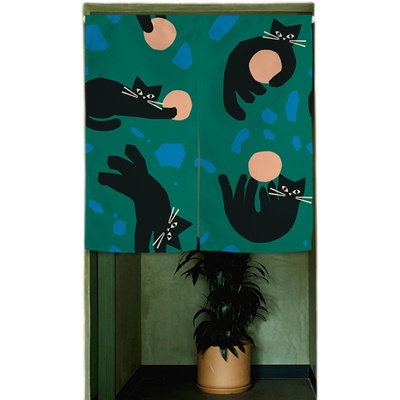 定制美式门帘隔断帘卧室隐私通风