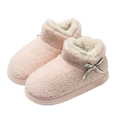 毛绒棉拖鞋女冬季2025新款