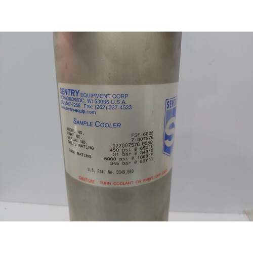 SENTRY FSF-6225 SAMPLE COOLER P/N: 7-00757C US PAT NO-D349,5