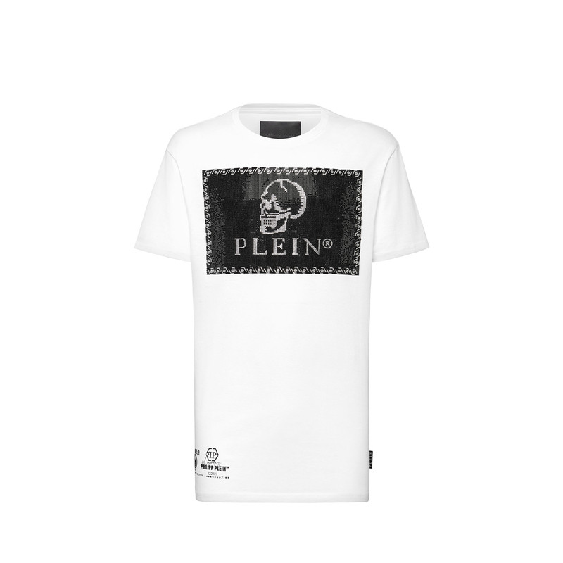 PHILIPP PLEIN 2026年夏季男士短袖经典骷髅圆领宽松T恤时尚