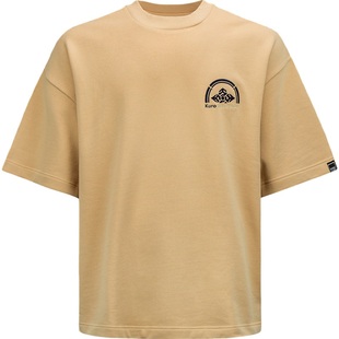 EVISU KURO 男女同款浮世绘刺绣拼贴宽松短袖情侣卫衣男士T恤