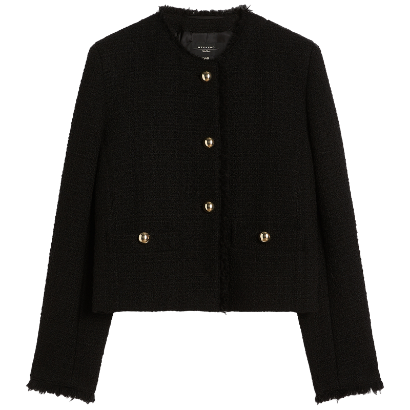 【春夏新降】Weekend MaxMara 26女装羊毛混纺圆领夹克5041056106