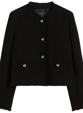 【春夏新降】Weekend MaxMara 26女装羊毛混纺圆领夹克5041056106