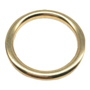 黄铜圆环狗狗牵引绳项圈配件黄铜半圆D字扣狗链子D型吊环马蹄卸扣