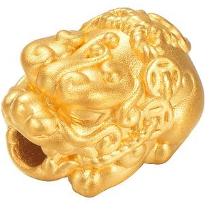 明牌珠宝5D硬金串珠 黄金福禄貔貅转运珠足金红玉髓手串AFP0702