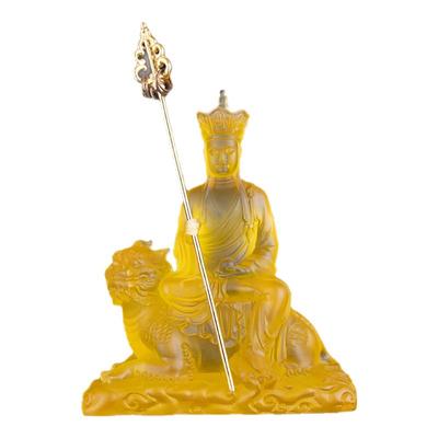 供奉佛家坐谛听地藏王菩萨像