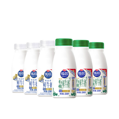 光明优倍鲜牛奶185ml*6瓶