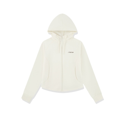 乔丹针织休闲外套女收腰显瘦短款