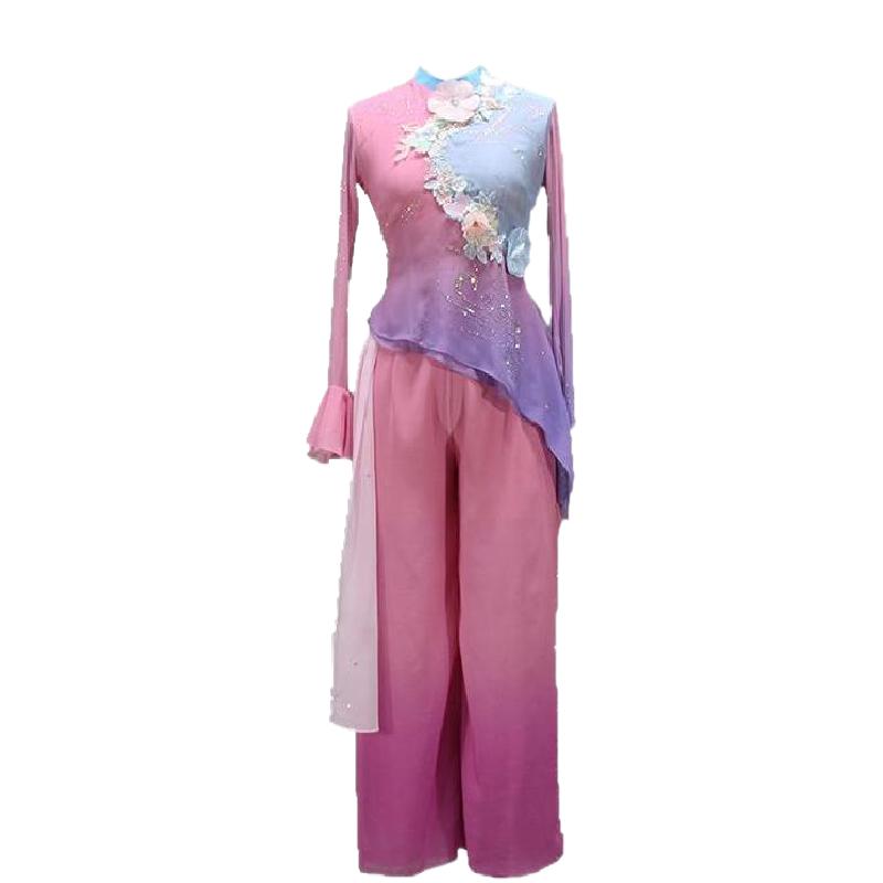 畅想古典舞蹈服胶州秧歌艺考服独舞扇子舞飘逸中国风演出服女定制