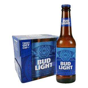 【进口】蓝百威旋盖啤酒300ml*20瓶Budweiser/Bud Light整箱清仓