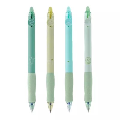 一木林减负可擦笔小学生专用按动中性笔三四年级上册热可擦笔橡皮魔力摩易擦复写圆珠笔黑色晶蓝色水笔笔芯