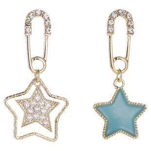 DODOGOGO别针耳环女星星耳坠气质小众设计感耳钉2025新款爆款耳夹