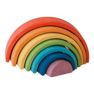 AVDAR 迷你彩虹积木rainbow blocks进口实木椴木儿童建构益智玩具