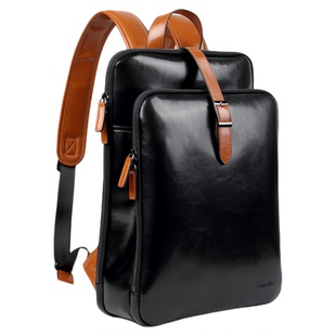 ComeKine真皮多功能双肩包男商务休闲男士牛皮电脑包背包男女书包
