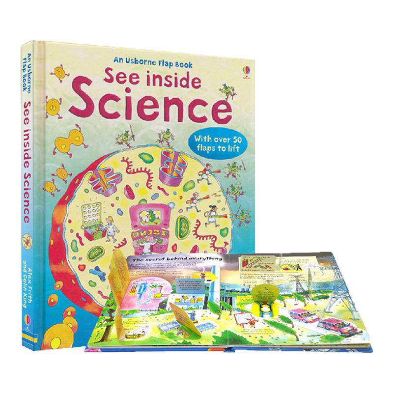 Usborne 偷偷看里面系列科学 See Inside Science 英文原版绘本 儿童科普百科翻翻书 精装纸板书