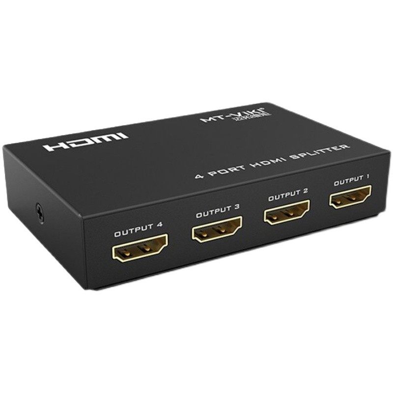 迈拓维矩1进4出hdmi分配器一分四分屏器监控电视1拖4分线器高清4K
