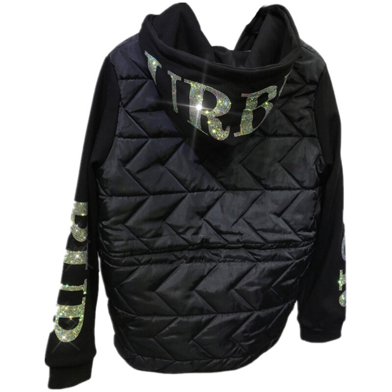 夹棉短款棉服欧货潮牌