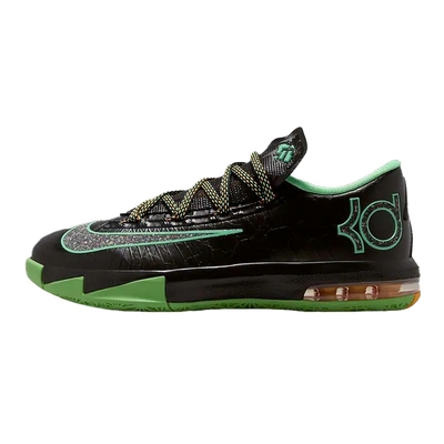 NIKE耐克男鞋KD6杜兰特6夜光黑绿运动鞋低帮实战篮球鞋IH3582-001