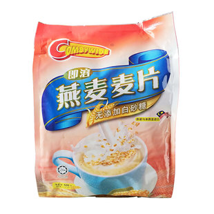 马来西亚进口可比麦片无蔗糖燕麦片600g营养早餐健身代餐冲饮速溶