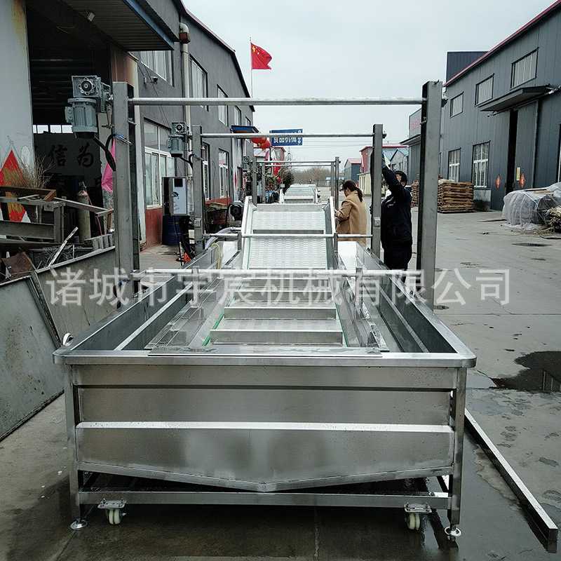全自动白菜气泡清洗机猪头肉清洗解冻机冻盘冻鱼清洗加工设备
