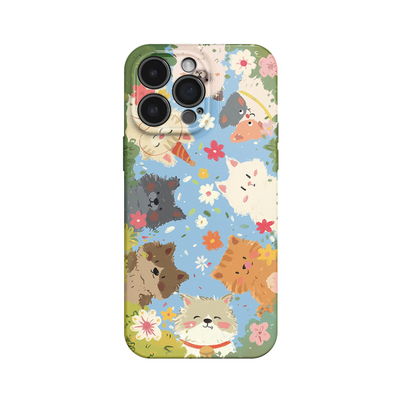 来啦小猫~卡通清新治愈ins适用iPhone16promax手机壳苹果13华为pura70小米15opporeno14荣耀400iqoo13红米k80
