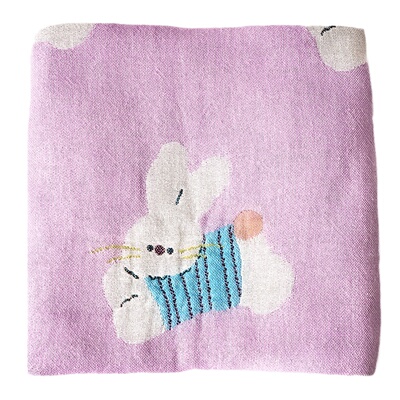 纱布枕巾女纯棉可爱家用