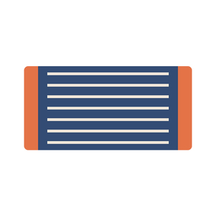 厚线橙蓝沙发垫韩系简约几何百搭高级感防滑坐垫冬季毛绒沙发垫布