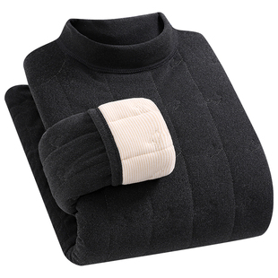 冬季抗寒保暖上衣四层加厚内衣男女款中老年防寒特厚内穿打底棉袄