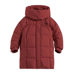 半度闲女童冬装羽绒服中长款洋气2025新款儿童冬季加厚白鸭绒外套
