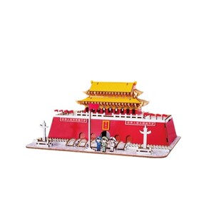 中国北京天安门木质拼图立体3D模型8岁以上儿童手工益智木头拼装