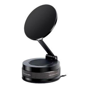 真空吸附magsafe磁吸车载手机支架360度旋转汽车导航吸盘手机支架