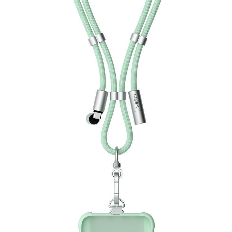 海备思手机挂绳斜挎可背充电数据线二合一手机链可调节挂脖便携typec快充外出防丢适用苹果17/16pro高端男女