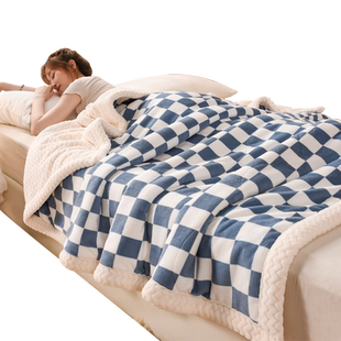 儿童毛毯加厚冬季秋冬珊瑚绒床单人沙发盖毯毯子办公室午睡小被子