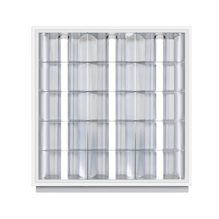 格栅灯600x600嵌入式led三管灯盘灯管老式办公室天花集成吊顶专用